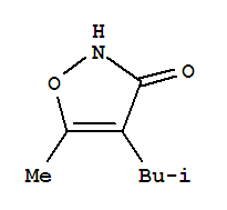 (9ci)-5-甲基-4-(2-甲基丙基)-3(2H)-异噁唑酮结构式_96520-40-0结构式