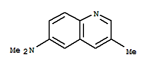 (9ci)-n,n,3-三甲基-6-喹啉胺结构式_97041-61-7结构式