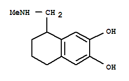(9ci)-5,6,7,8-四氢-5-[(甲基氨基)甲基]-2,3-萘二醇结构式_97352-33-5结构式