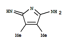 (6ci)-5-氨基-2-亚氨基-3,4-二甲基-2H-吡咯结构式_98197-08-1结构式