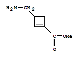 (6ci)-3-(氨基甲基)-1-环丁烯-1-羧酸甲酯结构式_98431-66-4结构式