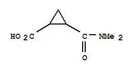 (6ci)-2-二甲基氨基甲酰-环丙烷羧酸结构式_98431-89-1结构式