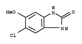 (6ci)-5-氯-6-甲氧基-2-苯并咪唑酮结构式_98553-91-4结构式
