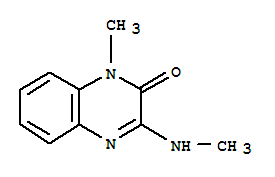 (6ci)-1-甲基-3-甲基氨基-2(1H)-喹噁啉酮结构式_99055-90-0结构式
