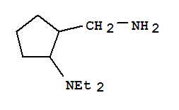 (6ci)-2-二乙基氨基-环戊烷甲胺结构式_99178-19-5结构式