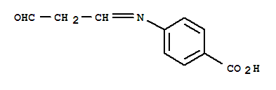 (6ci)-p-(2-甲酰基亚乙基氨基)-苯甲酸结构式_99184-91-5结构式