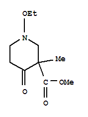 (6ci)-1-乙氧基-3-甲基-4-氧代-六氢烟碱酸甲酯结构式_99190-02-0结构式