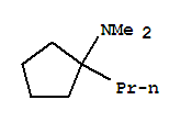 Cyclopentylamine, n,n-dimethyl-1-propyl-(6ci) Structure