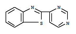 (6ci)-2-(4-嘧啶)-苯并噻唑结构式_99867-06-8结构式