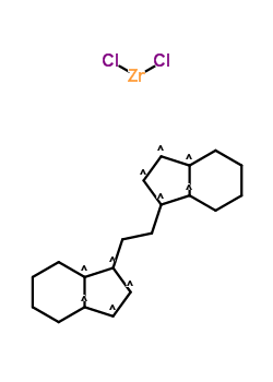 Rac-亚乙基双(4,5,7-四羟基-1-茚基)锆二氯化物结构式_100163-29-9结构式