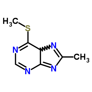 8-甲基-6-(甲基硫代)-9H-嘌呤结构式_1008-51-1结构式