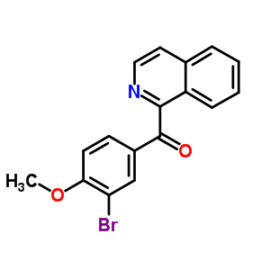 (3-溴-4-甲氧基苯基)-1-异喹啉-甲酮结构式_10134-01-7结构式
