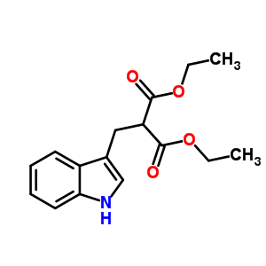 2-(1H-吲哚-3-甲基)丙二酸二乙酯结构式_10184-98-2结构式