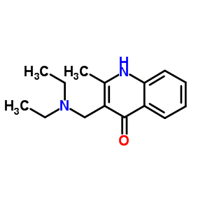 3-(二乙基氨基甲基)-2-甲基-1H-喹啉-4-酮结构式_10299-17-9结构式