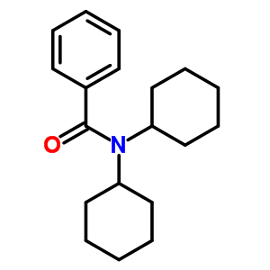 N,N-二环己基-苯甲酰胺结构式_1035-52-5结构式