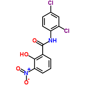 n-(2,4-二氯苯基)-2-羟基-3-硝基-苯甲酰胺结构式_10515-50-1结构式