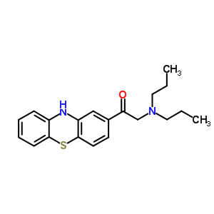 2-(二丙基氨基)-1-(10h-吩噻嗪-2-基)-乙酮结构式_10554-00-4结构式 2-(二丙基氨基)-1-(10h-吩噻嗪-2-基)-乙酮结构式_10554-00-4结构式