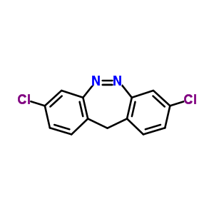 3,8-二氯-11H-二苯并唑-[1,2]-二氮结构式_1084-98-6结构式