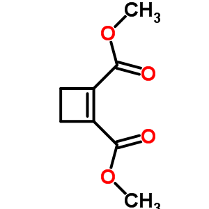 1-环丁烯-1,2-二羧酸二甲酯结构式_1128-10-5结构式