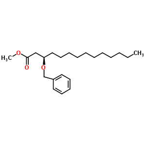 (R)-3-苄氧基肉豆蔻酸甲酯结构式_114264-01-6结构式
