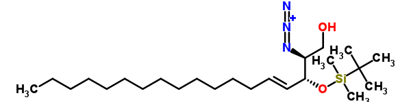 (2S,3R,4E)-2-叠氮基-3-(叔-丁基二甲基硅烷基)-赤式-鞘氨醇结构式_114299-64-8结构式