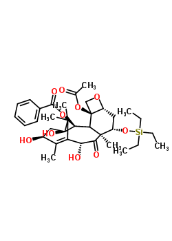 7-O-(三乙基硅烷基)-10-去乙酰基浆果赤霉素III结构式_115437-18-8结构式