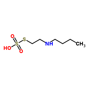 硫代硫酸-S-[2-(丁基氨基)乙基]酯结构式_1190-88-1结构式