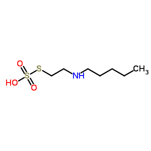 硫代硫酸-S-[2-(戊基氨基)乙基]酯结构式_1190-89-2结构式