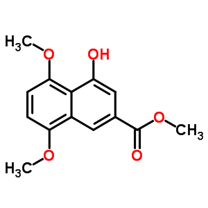 4-羟基-5,8-二甲氧基-2-萘羧酸甲酯结构式_120016-58-2结构式