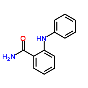 2-(苯基氨基)-苯甲酰胺结构式_1211-19-4结构式