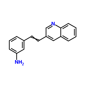 3-[2-(3-喹啉)乙烯]-苯胺结构式_1222-82-8结构式