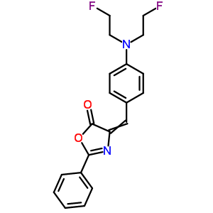 4-[[4-[双(2-氟乙基)氨基]苯基]亚甲基]-2-苯基-5(4H)-噁唑酮结构式_1245-74-5结构式