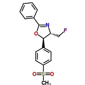 (4S,5r)-4-(氟甲基)-4,5-二氢-5-[4-(甲基磺酰基)苯基]-2-苯基噁唑结构式_126428-97-5结构式