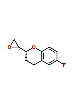 (2R)-6-氟-2-(2-环氧乙烷基)色满结构式_129050-26-6结构式