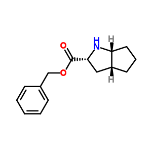 (R,r,r)-2-氮杂双环[3.3.0]辛烷-3-羧酸苄酯结构式_129101-19-5结构式