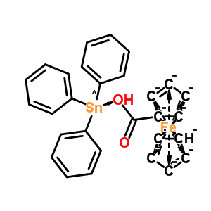 (9CI)-[[(三苯基锡)氧基]羰基]-二茂铁结构式_1294-49-1结构式