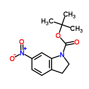 1-Boc-6-硝基吲哚啉结构式_129487-99-6结构式