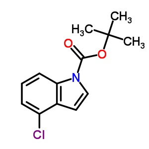 N-(boc)-4-氯吲哚结构式_129822-46-4结构式