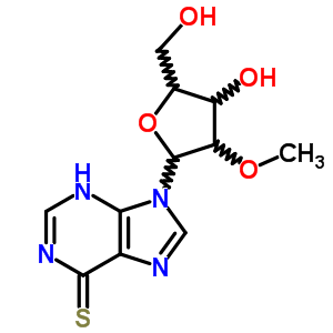 (9CI)-2-O-甲基-6-硫代-肌苷结构式_13039-46-8结构式