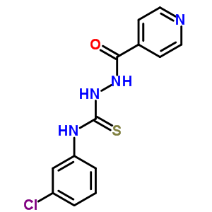 3-(3-氯苯基)-1-(吡啶-4-羰基氨基)硫代脲结构式_13094-44-5结构式