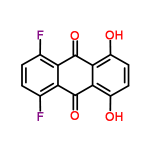 1,4-二氟-5,8-二羟基蒽醌结构式_131401-54-2结构式