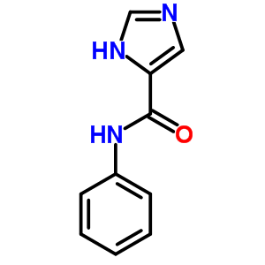 N-苯基-1H-咪唑-5-羧酰胺结构式_13189-13-4结构式
