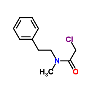 2-氯-N-甲基-N-(2-苯基乙基)乙酰胺结构式_13230-84-7结构式