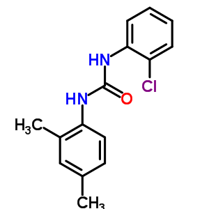 N-(2-氯苯基)-N-(2,4-二甲基苯基)-脲结构式_13257-12-0结构式