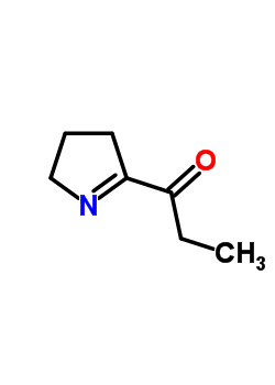 1-(3,4-二氢-2H-吡咯-5-基)丙烷-1-酮结构式_133447-37-7结构式