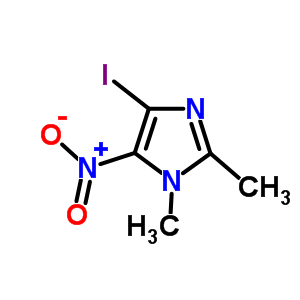 4-碘-1,2-二甲基-5-硝基咪唑结构式_13369-85-2结构式