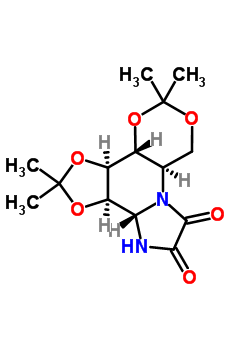 (3aS,3bR,7aR,11aS,11bR)-2,2,5,5-四甲基六氢-3bH-[1,3]二恶英并[4,5-e][1,3]二氧杂环戊并[4,5-c]咪唑并[1,2-a]吡啶-9,10-二酮结构式_134234-43-8结构式