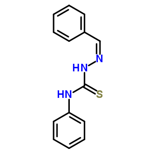 n-苯基-2-(苯基亚甲基)-肼硫代甲酰胺结构式_13456-63-8结构式