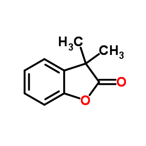 2,3-二氢-3,3-二甲基苯并呋喃-2-酮结构式_13524-76-0结构式