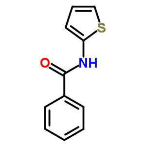 n-2-噻吩-苯甲酰胺结构式_136-34-5结构式